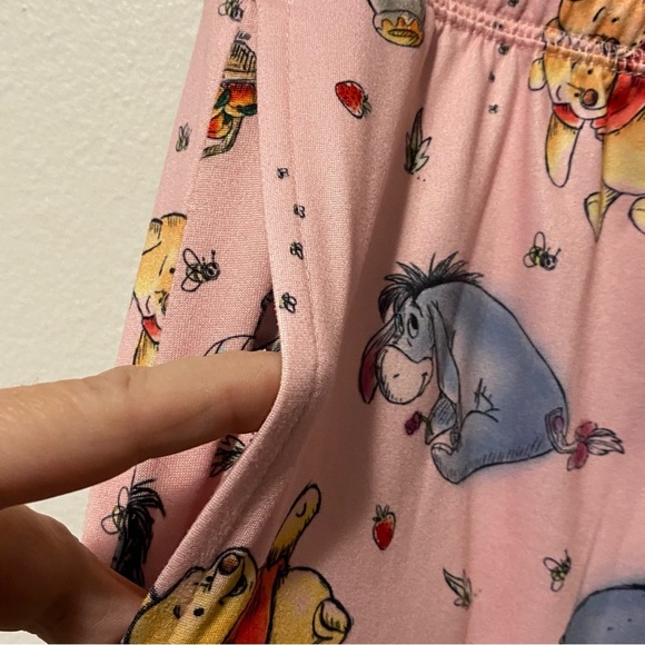 Disney Pajamas Woman’s Size L‎ 12-14 Winnie The Pooh Pants With Draw String - Picture 6 of 9